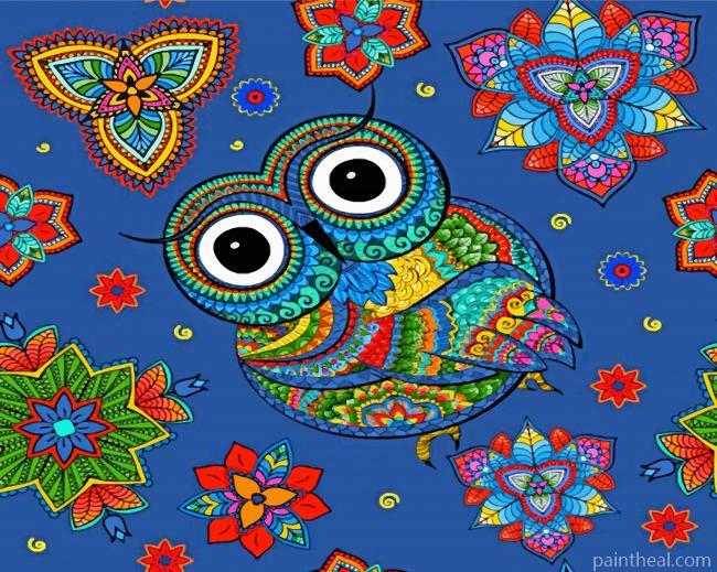 Mandala Owl Art Painting By Numbers Kits