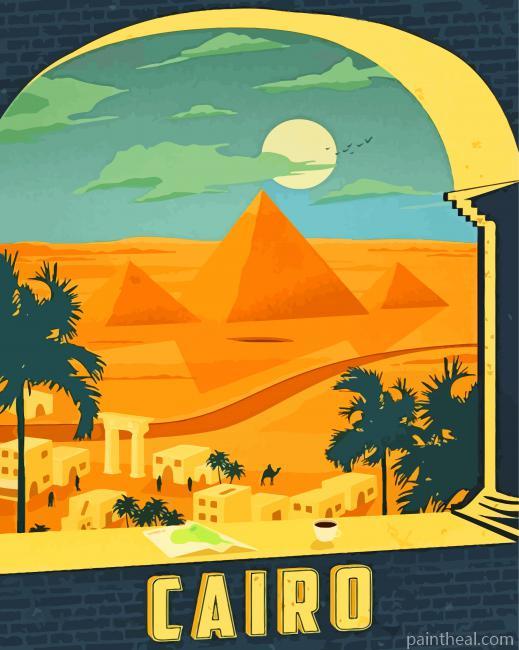 Cairo Egypt Painting By Numbers Kits