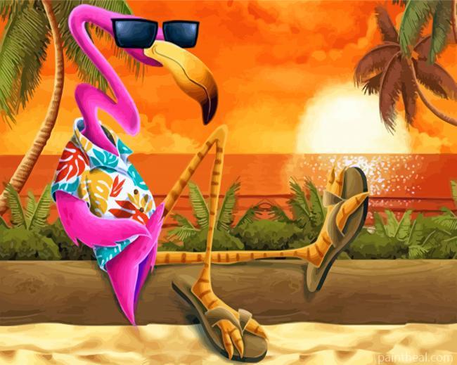 Stytlish Flamingo Painting By Numbers Kits