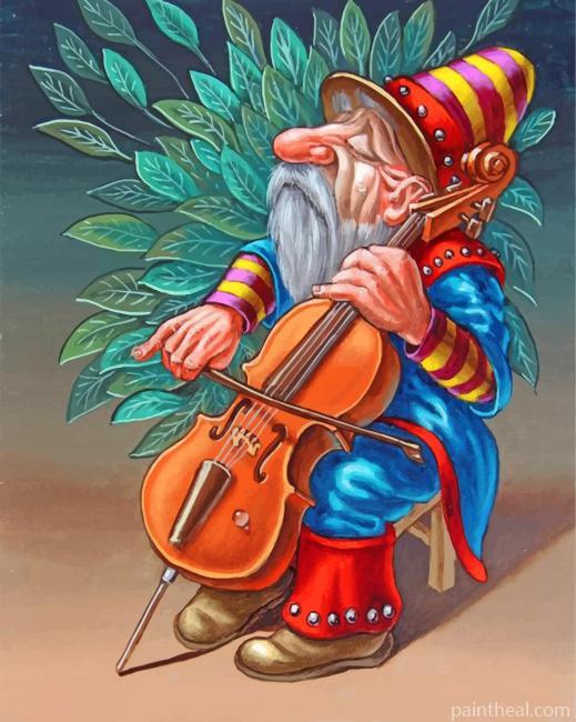 Musician Dwarf Painting By Numbers Kits