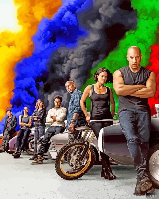 Fast And Furious 9 Painting By Numbers Kits