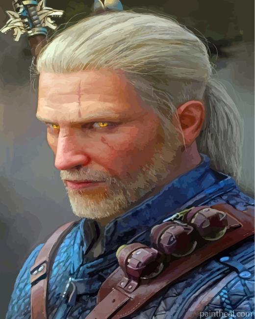 Geralt Of Rivia Portrait Painting By Numbers Kits