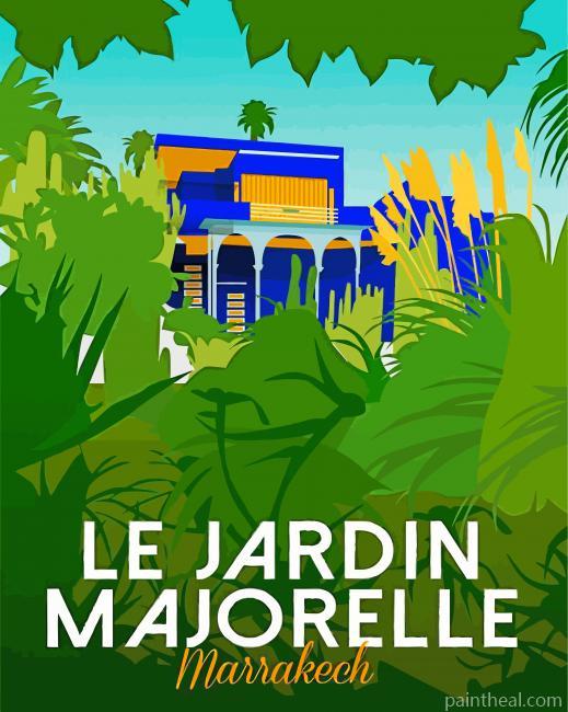 Jardin Majorelle Painting By Numbers Kits