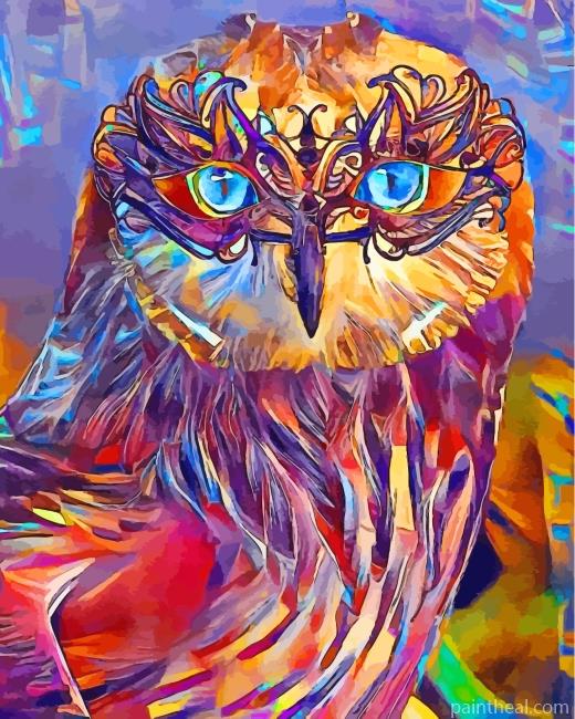 Abstract Owl Bird Painting By Numbers Kits