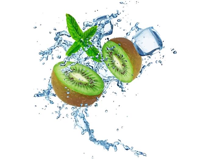 Kiwi Water Splash Painting By Numbers Kits