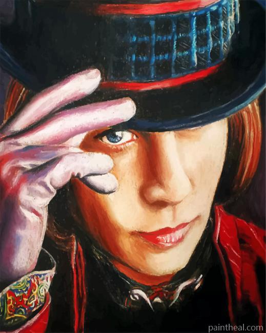 Willy Wonka Johnny Depp Painting By Numbers Kits