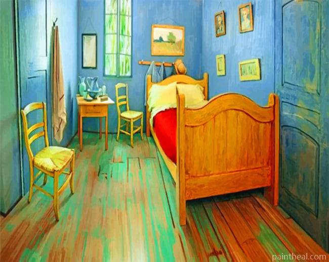 Van Gogh Bed Room Painting By Numbers Kits