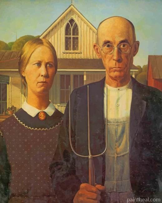 American Gothic NEW Painting By Numbers Kits