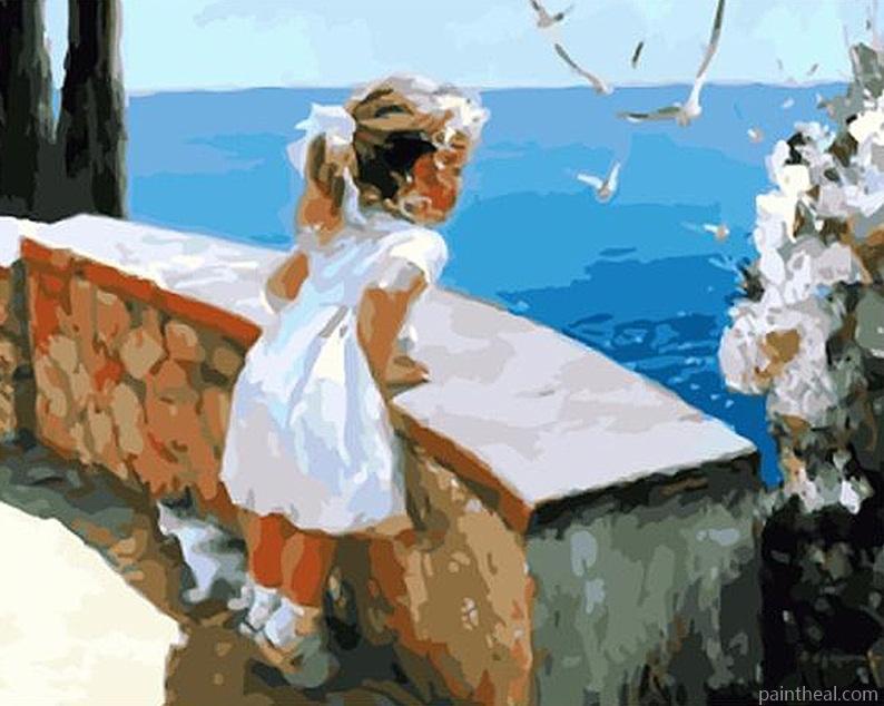 Blond Girl People Painting By Numbers Kits