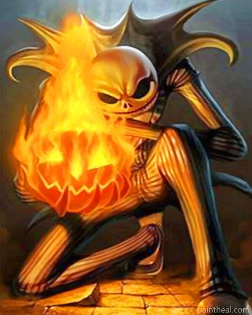 Halloween Pumpkins Scary Painting By Numbers Kits