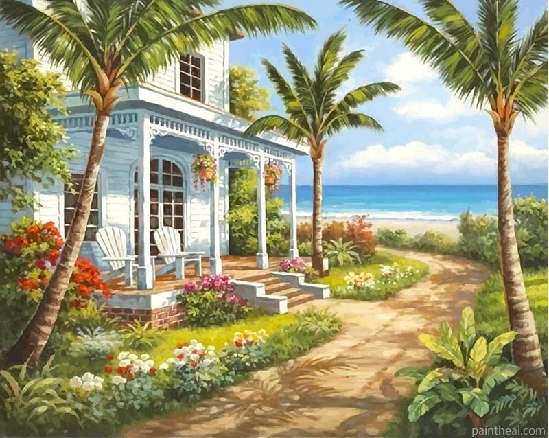 Seascape Seaside Artwork DIY Painting By Numbers Kits