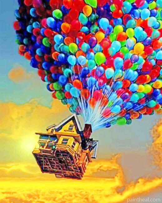 Disney Flying House NEW Painting By Numbers Kits