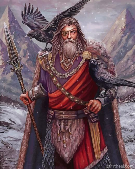 Viking Odin Painting By Numbers Kits