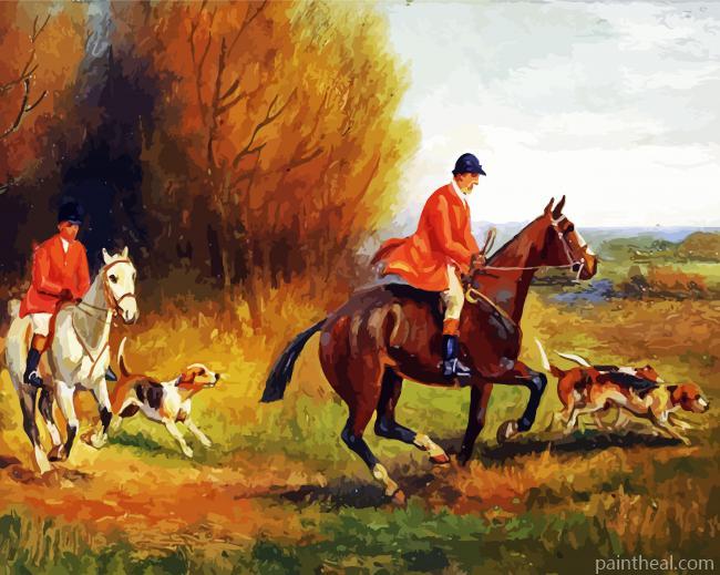 Fox Hunt Art Painting By Numbers Kits