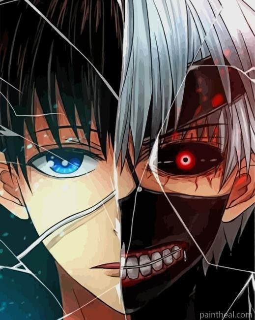 Tokyo Ghoul Ken Kaneki Painting By Numbers Kits