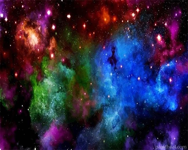 Beautiful Colorful Space NEW Painting By Numbers Kits