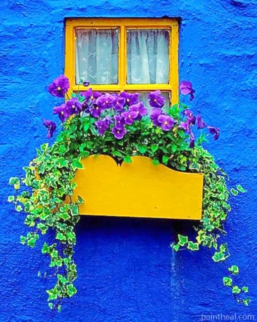 Blue Wall And Window NEW Painting By Numbers Kits