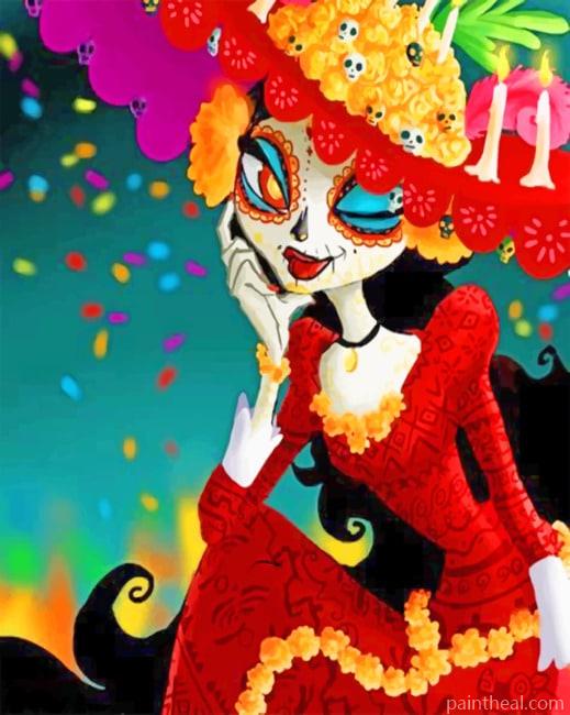 Sugar Skull Woman NEW Painting By Numbers Kits