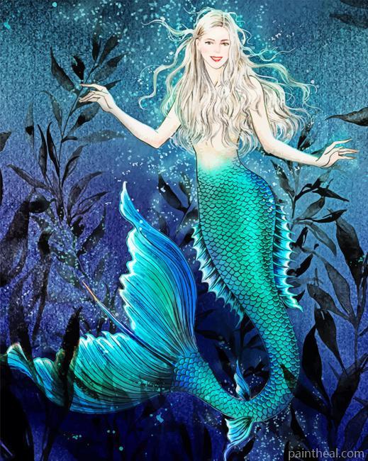 Stunning Mermaid Smiling NEW Painting By Numbers Kits