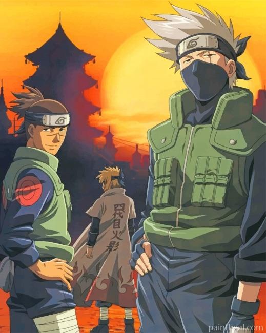 Iruka naruto kakash NEW Painting By Numbers Kits