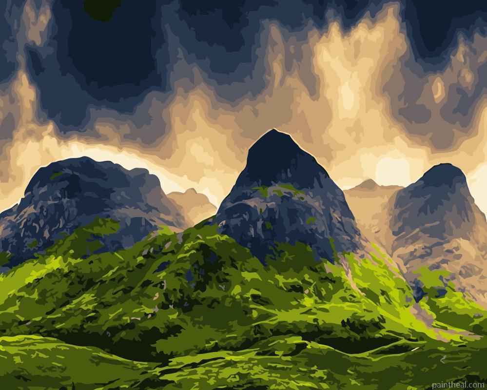 Scotland Mountains Landscape Painting By Numbers Kits