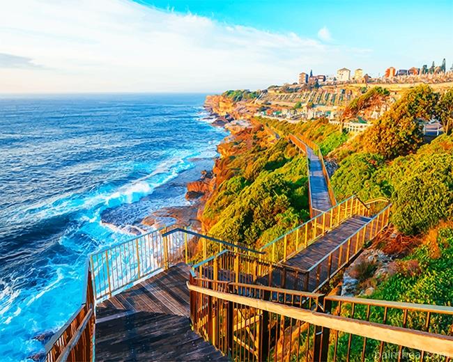 Bondi To Coogee Walk Sydney NEW Painting By Numbers Kits