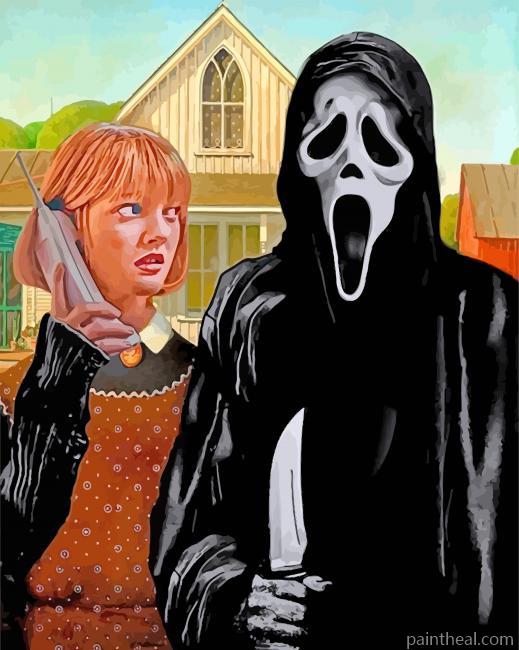 American Gothic Ghostface Painting By Numbers Kits