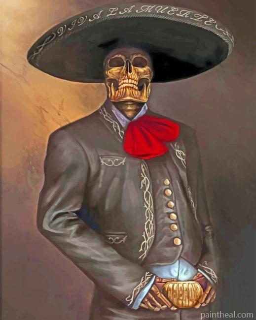 Aesthetic Latino Skull Painting By Numbers Kits