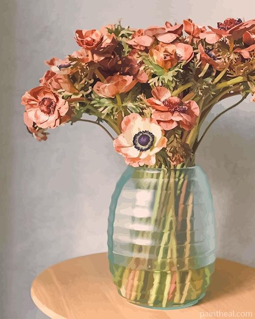 Vase Of Flowers NEW Painting By Numbers Kits