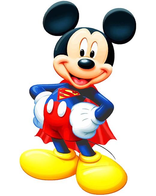 Superman Mickey Mouse NEW Painting By Numbers Kits