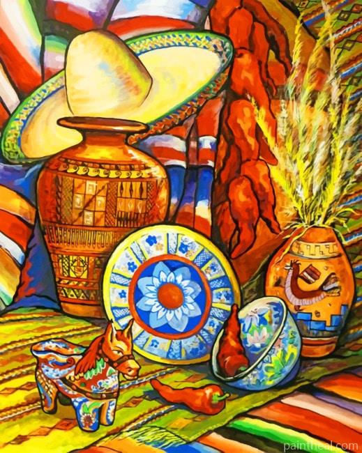 Aesthetic Mexican Decoration Painting By Numbers Kits