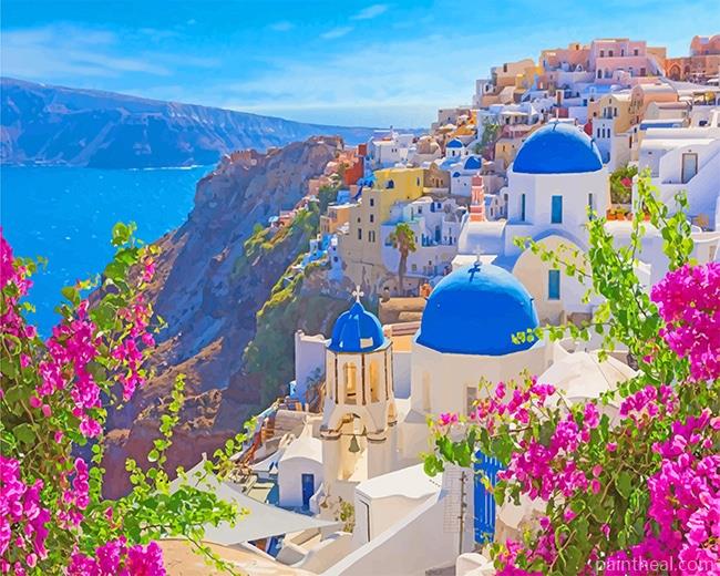 Thira Santorini Greece NEW Painting By Numbers Kits
