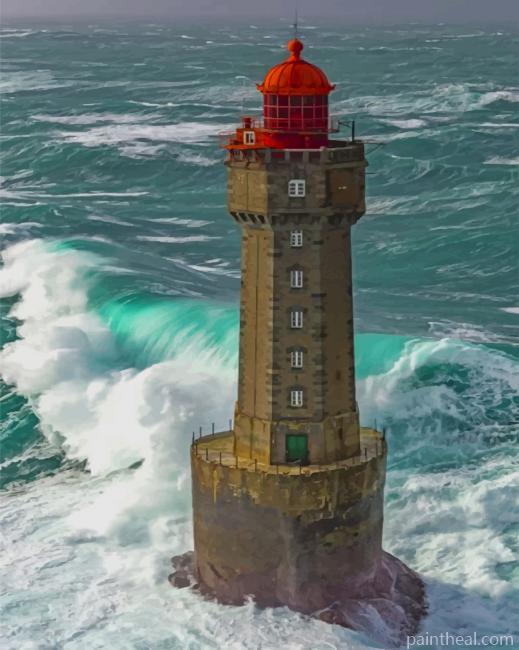 Phare De La Jument Lighthouse France NEW Painting By Numbers Kits