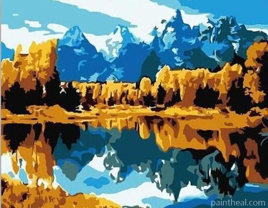 Grand Teton National Park Landscape Painting By Numbers Kits