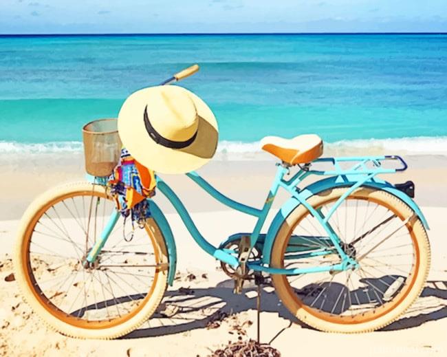 Bike In Beach NEW Painting By Numbers Kits