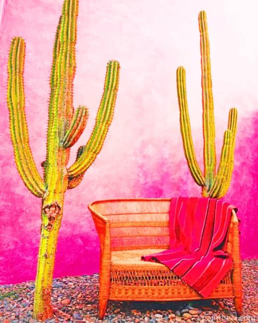 Aesthetic Mexican Pink Wall NEW Painting By Numbers Kits