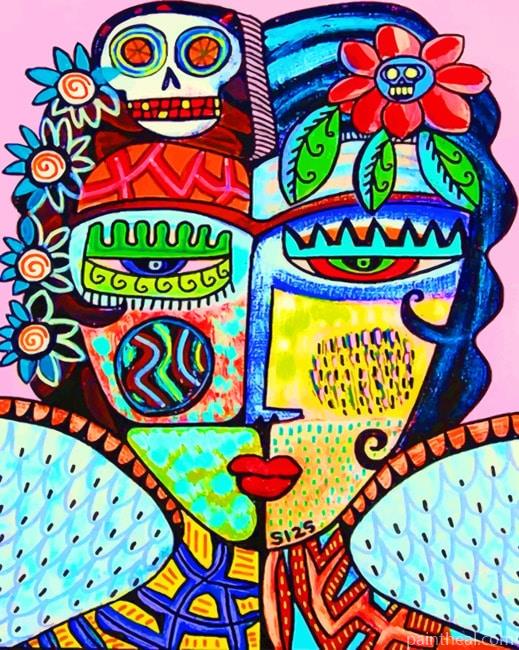 Abstract Face NEW Painting By Numbers Kits