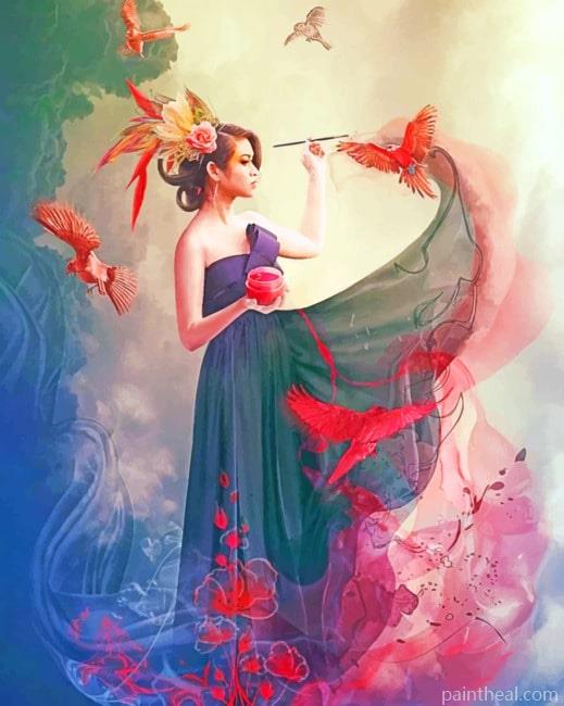 Fantasy Girl Women Painting By Numbers Kits