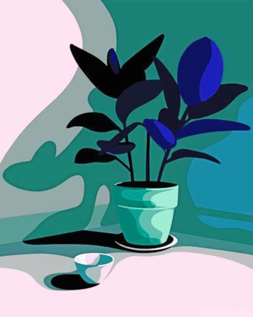 Plant Illustration Painting By Numbers Kits