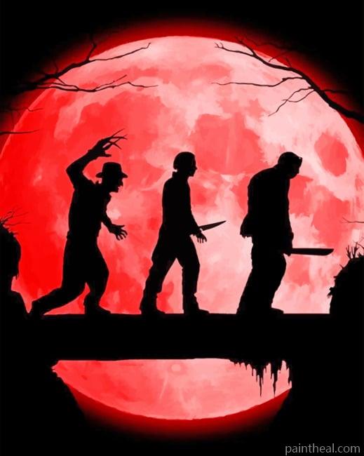 Scary Halloween Characters NEW Painting By Numbers Kits