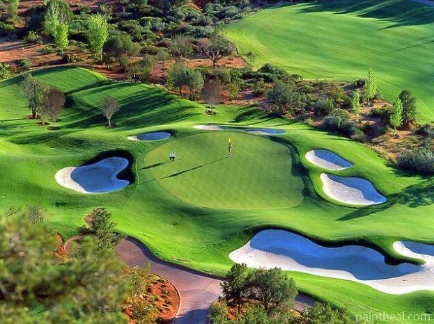 Arizona Golf Course Landscape Painting By Numbers Kits