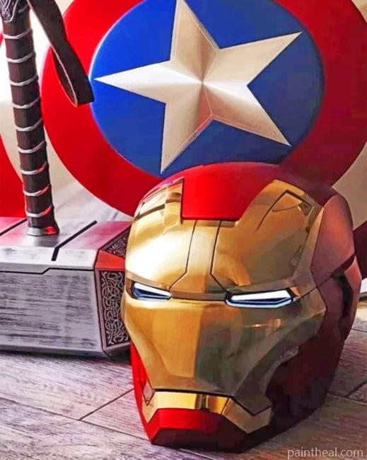 Aesthetic Iron Man Painting By Numbers Kits