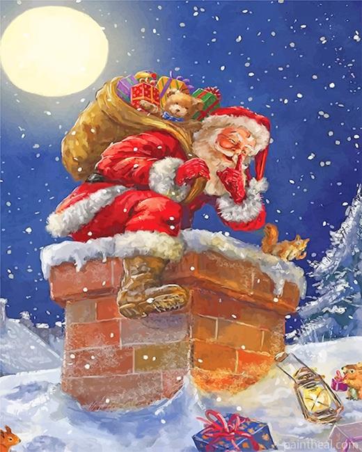 Santa Christmas Gifts NEW Painting By Numbers Kits