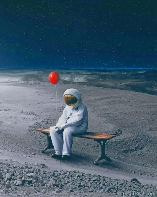 Lonely Man In Space NEW Painting By Numbers Kits