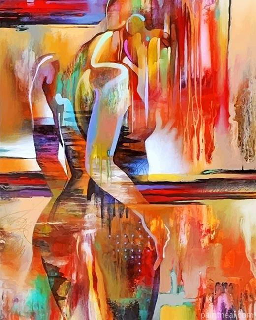 Abstract Woman Body Painting By Numbers Kits