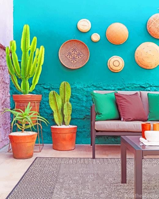House Garden Aesthetic Painting By Numbers Kits