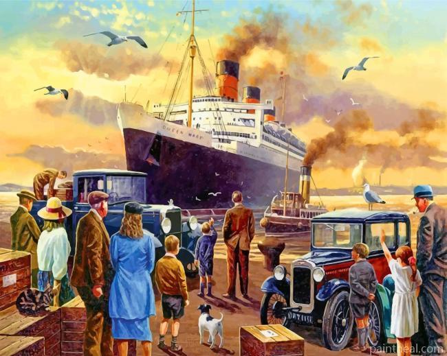 Titanic Ship Passengers Painting By Numbers Kits