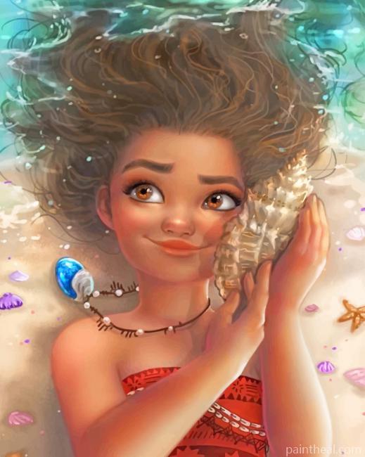 Gorgeous Moana NEW Painting By Numbers Kits