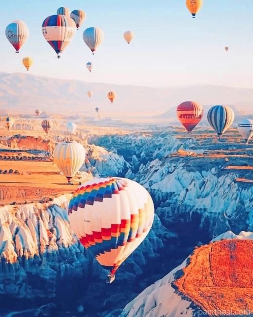 Cappadocia Hot Air Balloon NEW Painting By Numbers Kits