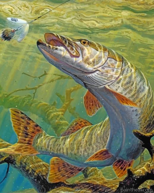 Fish Underwater Art Painting By Numbers Kits